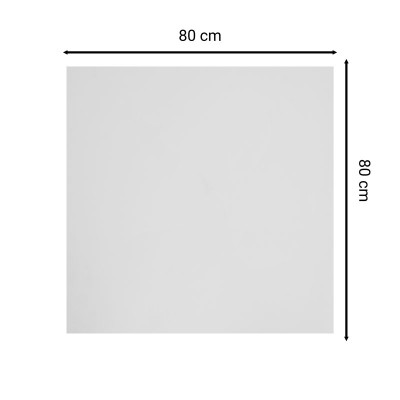 Επιφάνεια τραπεζιού Sizzle pakoworld Werzalit ανθρακί cement 80x80εκ πάχους 35mm