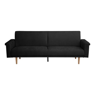 Καναπες-κρεβάτι Flexo pakoworld υφασμα ανθρακί 220x84.5x82εκ