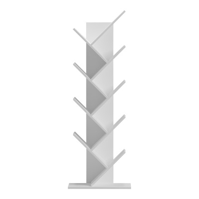 Βιβλιοθήκη Fyllo pakoworld λευκό 50x25x141.5εκ