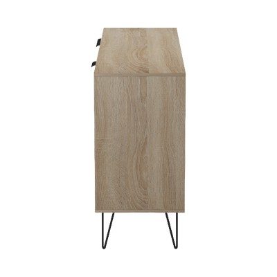Μπουφές Balain pakoworld sonoma-γκρι μπεζ όψη μαρμάρου 142x35.5x83εκ