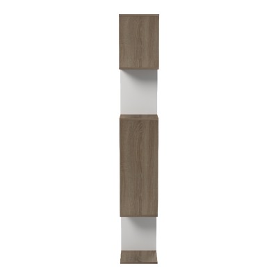 Βιβλιοθήκη Mito pakoworld sonoma - λευκό 108.5x25x161εκ