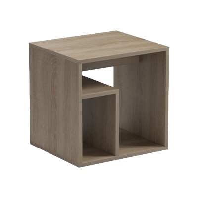 Βοηθητικό τραπέζι Doublo pakoworld sonoma 40x35x40εκ