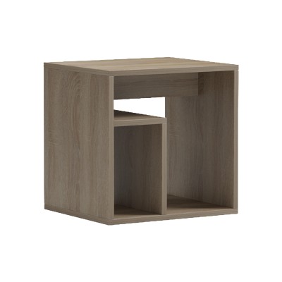 Βοηθητικό τραπέζι Doublo pakoworld sonoma 40x35x40εκ