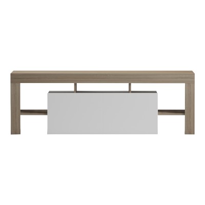 Έπιπλο τηλεόρασης Liner pakoworld sonoma-λευκό 150x40x50εκ