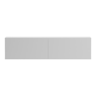 Έπιπλο τηλεόρασης επιτοίχιο με Led Rival pakoworld λευκό 120x35x30εκ