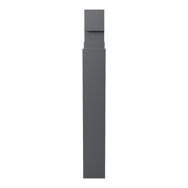 Βιβλιοθήκη Manco pakoworld ανθρακί 122x25.5x188εκ