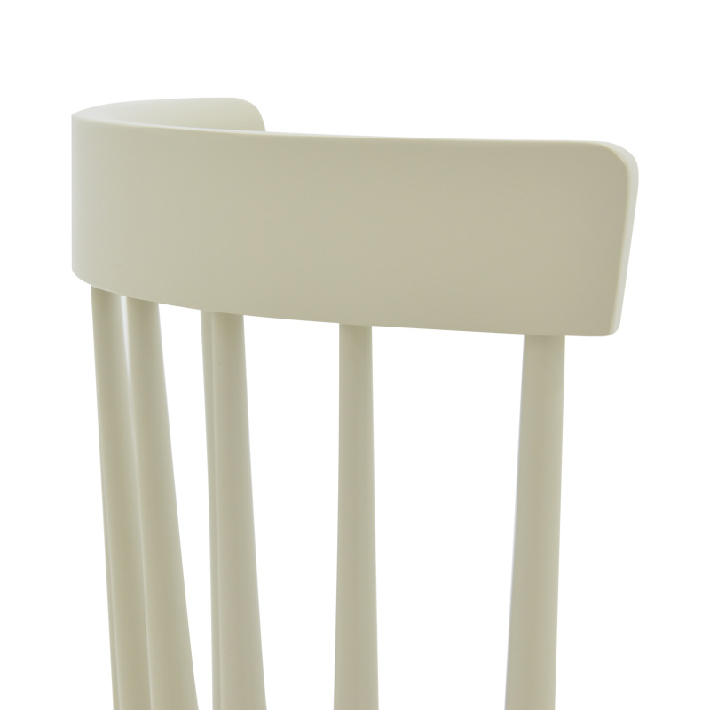 Καρέκλα Larus pakoworld φυσικό ξύλo rubberwood ανθρακί-λευκό 50x49x90εκ. | 2 τμχ