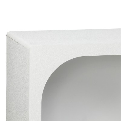 Μπουφές Emersi pakoworld με ράφια mdf σε λευκή απόχρωση 164x34x76εκ