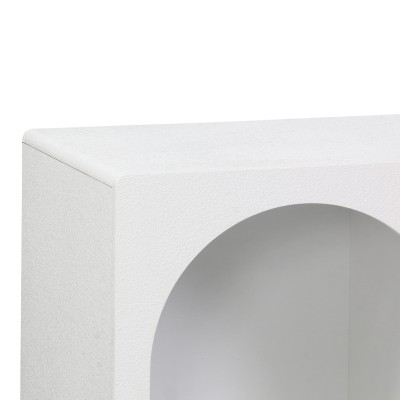 Μπουφές Emersi pakoworld με ράφια mdf σε λευκή απόχρωση 120x35x76εκ