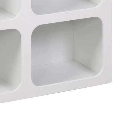 Μπουφές Emersi pakoworld με ράφια mdf σε λευκή απόχρωση 120x35x76εκ