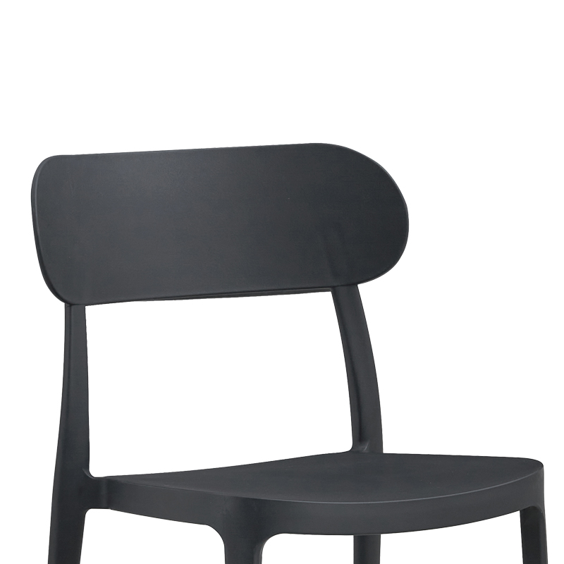Καρέκλα Amvroan στοιβαζόμενη pakoworld με UV protection ανθρακί pp 51x49x79.5εκ