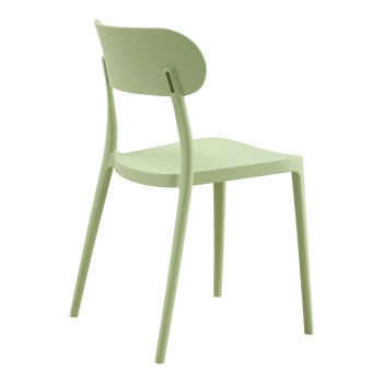 Καρέκλα Amvroan στοιβαζόμενη pakoworld με UV protection pp μέντα 51x49x79.5εκ