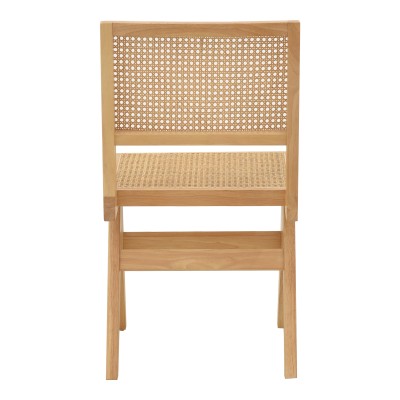 Καρέκλα Winslow pakoworld φυσικό rubberwood 45x56x82εκ