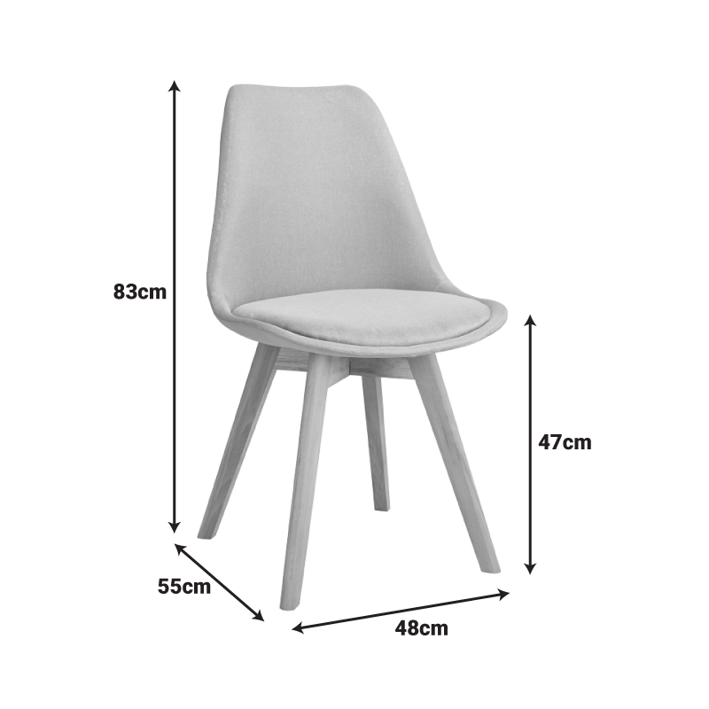 Καρέκλα Gaston I pakoworld PP-PU σε μέντα απόχρωση 48.5x53.5x81.5εκ