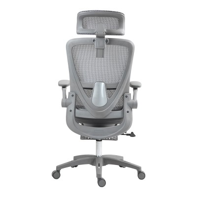 Καρέκλα γραφείου εργασίας Zenyk pakoworld mesh σε grey απόχρωση 63x70x126εκ