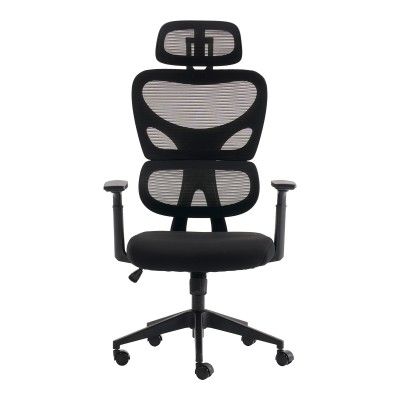 Καρέκλα γραφείου διευθυντή Cadrey pakoworld mesh μαύρο 67x64x120-128εκ