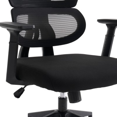 Καρέκλα γραφείου διευθυντή Cadrey pakoworld mesh μαύρο 67x64x120-128εκ
