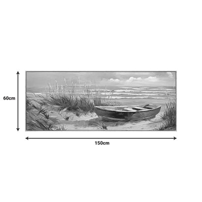 Πίνακας σε καμβά Barcu I Inart με πλαίσιο 150x3.5x60εκ