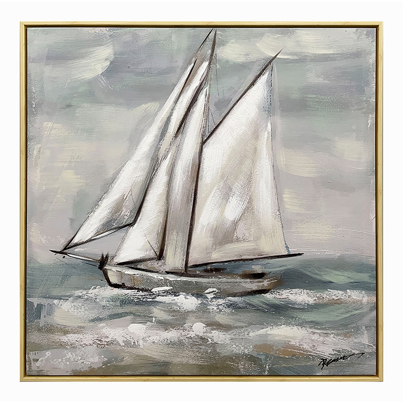Πίνακας σε καμβά Siedo Inart με πλαίσιο 70x3.5x70εκ