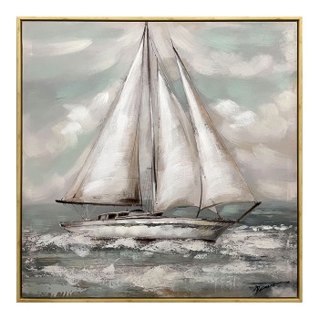 Πίνακας σε καμβά Siedo I Inart με πλαίσιο 70x3.5x70εκ