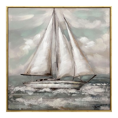 Πίνακας σε καμβά Siedo I Inart με πλαίσιο 70x3.5x70εκ