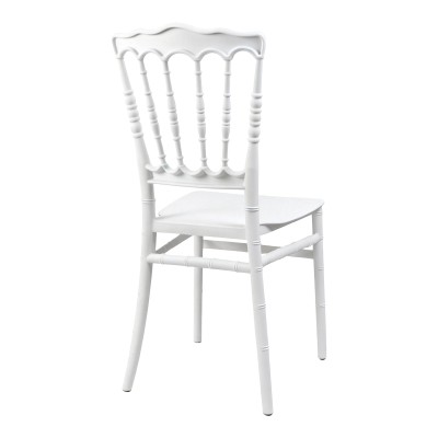 Καρέκλα Napoleon pakoworld pp λευκή 38,5x46,5x89εκ