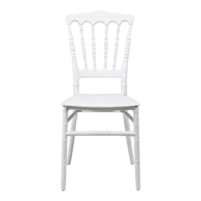 Καρέκλα Napoleon pakoworld pp λευκή 38,5x46,5x89εκ