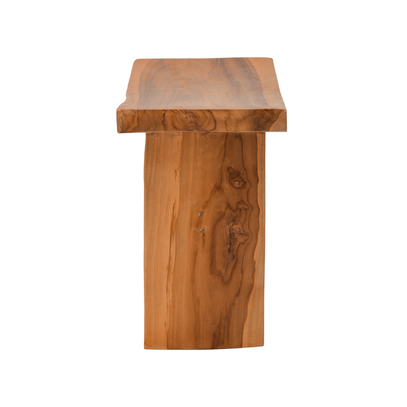 Σκαμπό Borbe pakoworld teak ξύλο σε φυσική απόχρωση 45x28x45εκ