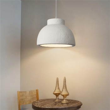 Φωτιστικό οροφής led Jenila pakoworld E27 ps λευκό Φ30x20εκ