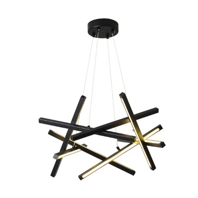 Φωτιστικό οροφής Luminis pakoworld led μέταλλο μαύρο 85x85x40εκ