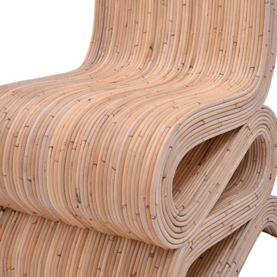 Πολυθρόνα Favorsy pakoworld rattan σε φυσική απόχρωση 52x65x90εκ