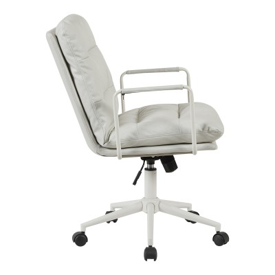 Καρέκλα γραφείου διευθυντη Kreno pakoworld PES γκρι 56x67x89-97εκ