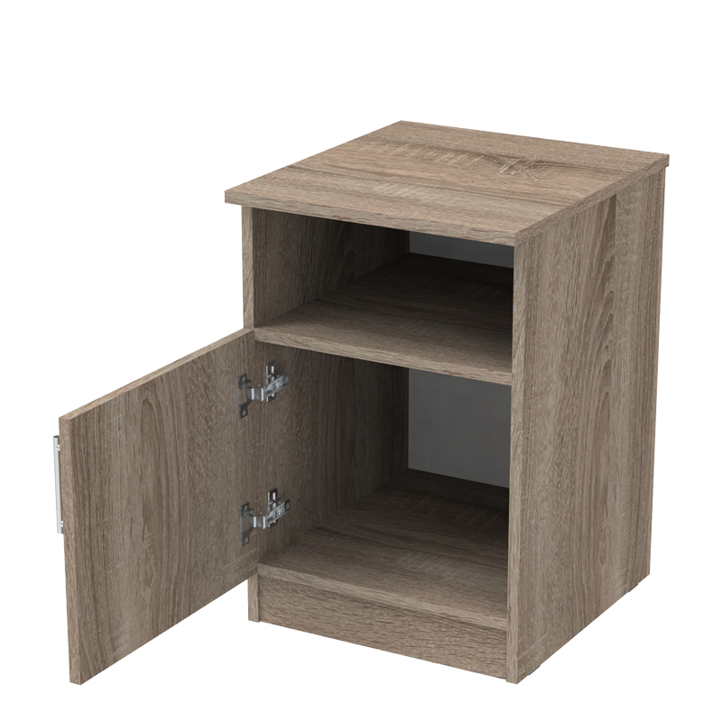 Κομοδίνο Galdi pakoworld σε sonoma truffle απόχρωση 40x45x60εκ
