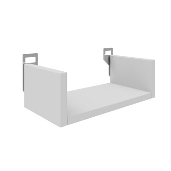 Ραφιέρα τοίχου Derva pakoworld σε λευκή απόχρωση 30x15x10cm