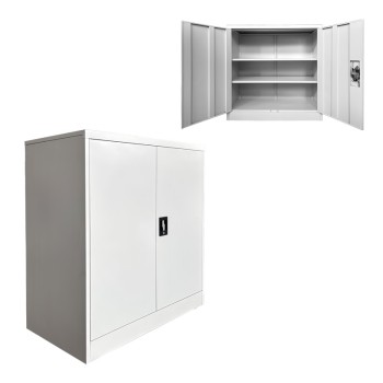 Μεταλλικό ντουλάπι Armon pakoworld ανοιχτό γκρι 90x45x90εκ