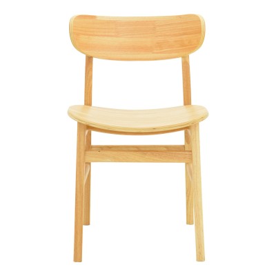 Καρέκλα Lumnia pakoworld rubberwood σε φυσική απόχρωση 46x50x76εκ