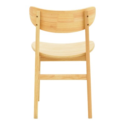 Καρέκλα Lumnia pakoworld rubberwood σε φυσική απόχρωση 46x50x76εκ