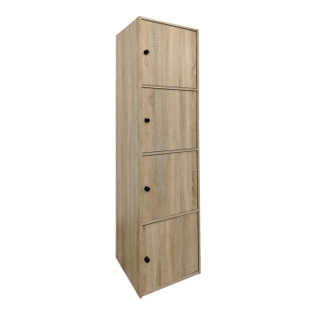 Ντουλάπι-στήλη Gabino pakoworld σε sonoma απόχρωση 40x39x158εκ