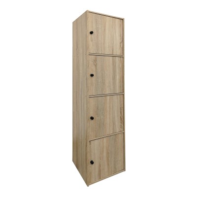Ντουλάπι-στήλη Gabino pakoworld σε sonoma απόχρωση 40x39x158εκ