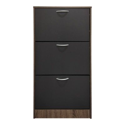 Παπουτσοθήκη Savaz pakoworld σε oak-ανθρακί απόχρωση 60x24x114εκ