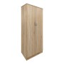 Ντουλάπα δίφυλλη Athos pakoworld σε Sonoma απόχρωση 80x42x180εκ