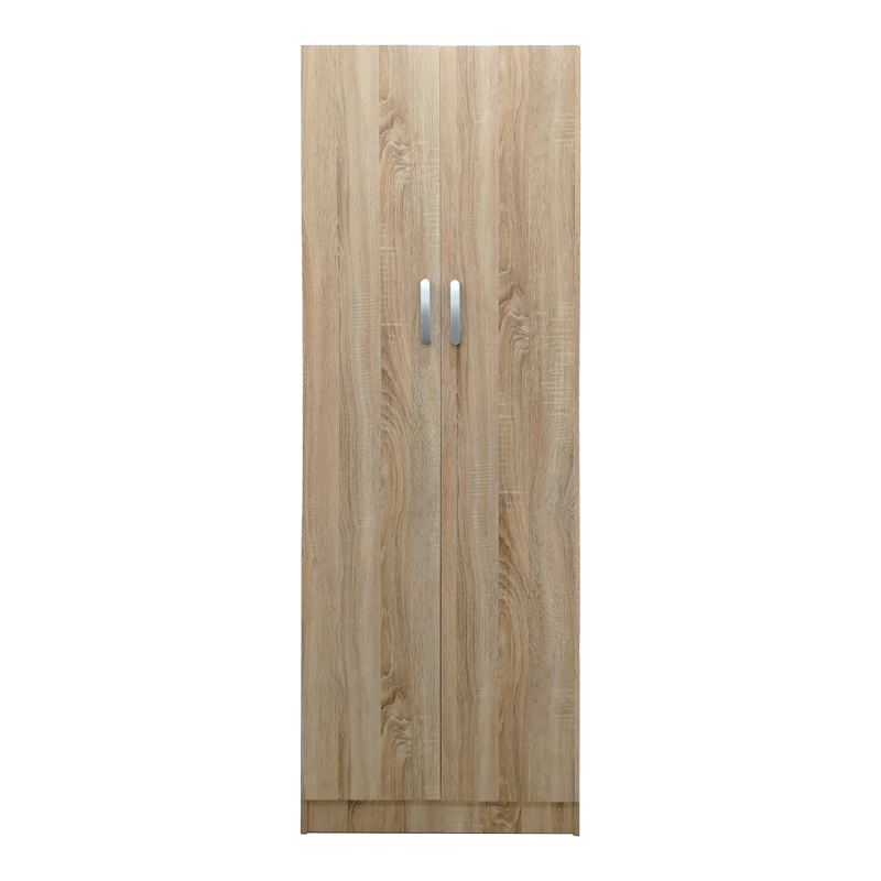 Ντουλάπα δίφυλλη Athos pakoworld σε sonoma απόχρωση 60x42x180εκ