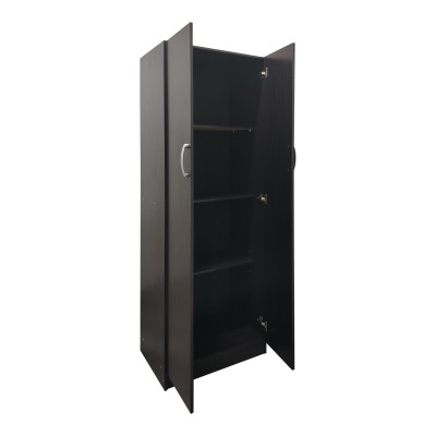 Ντουλάπα δίφυλλη Athos pakoworld σε wenge απόχρωση 60x42x180εκ