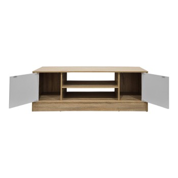 Έπιπλο τηλεόρασης Sasa pakoworld sonoma-λευκό 120x35x41.5εκ
