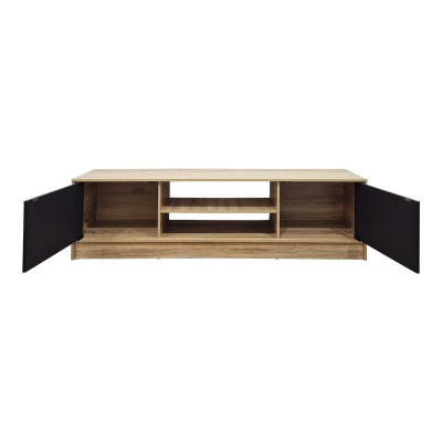 Έπιπλο τηλεόρασης Sasa pakoworld sonoma-ανθρακί 150x35x41.5εκ