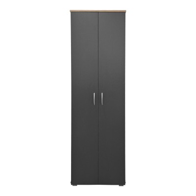 Παπουτσοθήκη-Ντουλάπα Racka pakoworld sonoma-ανθρακί 58x34x186εκ