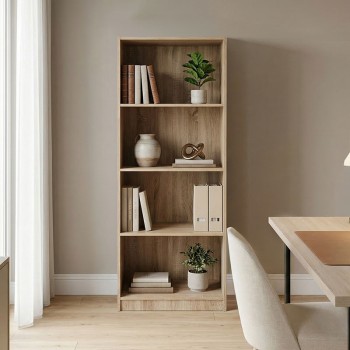 Βιβλιοθήκη Kendy pakoworld sonoma 60x30x167εκ