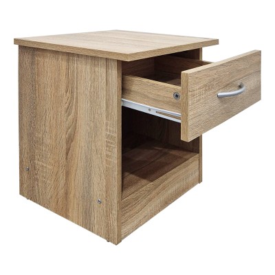 Κομοδίνο Bedy pakoworld sonoma 40x34x42εκ