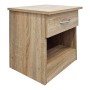 Κομοδίνο Bedy pakoworld sonoma 40x34x42εκ