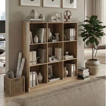 Βιβλιοθήκη Gridea pakoworld sonoma 119.5x30x121εκ